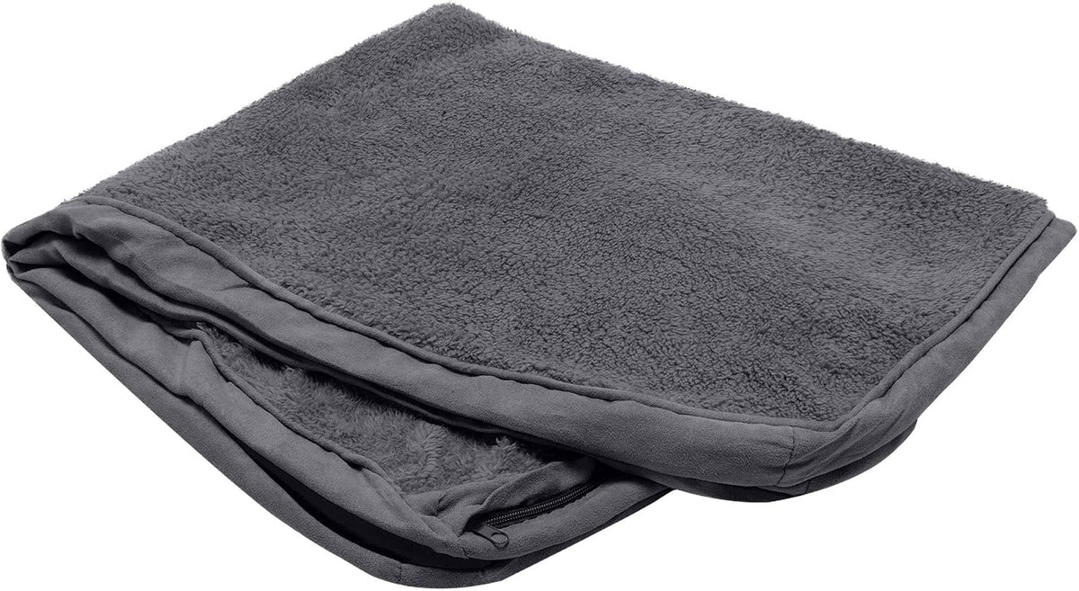 Replacement Dog Bed Cover Water-Resistant Indoor/Outdoor Logo Print Oxford Polycanvas Mattress, Washable - Deep Lagoon, Medium