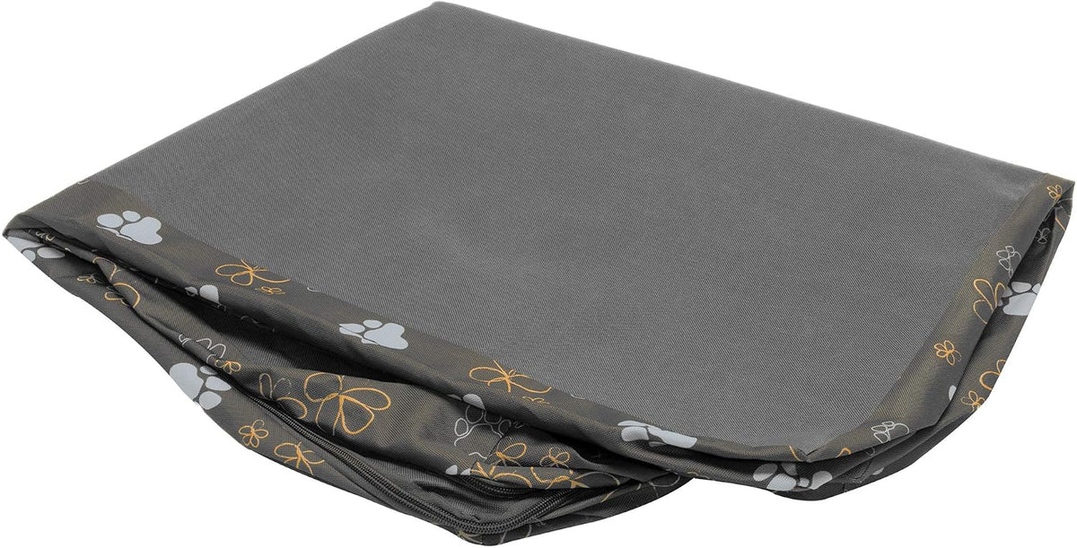 Replacement Dog Bed Cover Water-Resistant Indoor/Outdoor Logo Print Oxford Polycanvas Mattress, Washable - Deep Lagoon, Medium