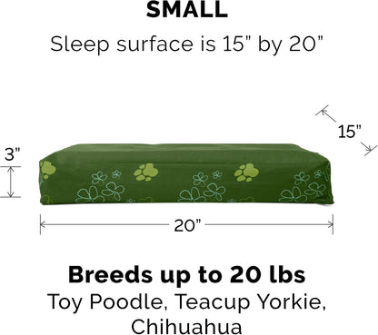 Replacement Dog Bed Cover Water-Resistant Indoor/Outdoor Logo Print Oxford Polycanvas Mattress, Washable - Deep Lagoon, Medium