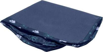 Replacement Dog Bed Cover Water-Resistant Indoor/Outdoor Logo Print Oxford Polycanvas Mattress, Washable - Deep Lagoon, Medium