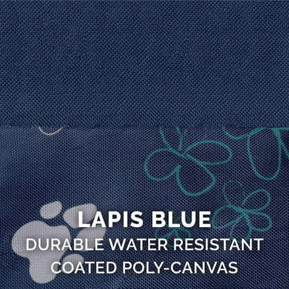 Replacement Dog Bed Cover Water-Resistant Indoor/Outdoor Logo Print Oxford Polycanvas Mattress, Washable - Deep Lagoon, Medium