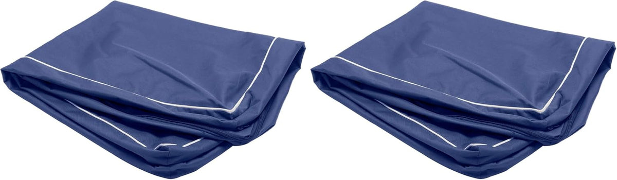 Replacement Dog Bed Cover Water-Resistant Indoor/Outdoor Logo Print Oxford Polycanvas Mattress, Washable - Deep Lagoon, Medium
