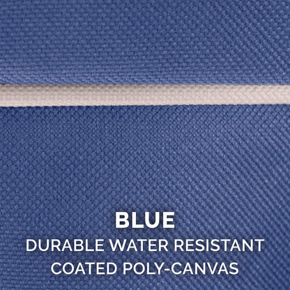 Replacement Dog Bed Cover Water-Resistant Indoor/Outdoor Logo Print Oxford Polycanvas Mattress, Washable - Deep Lagoon, Medium