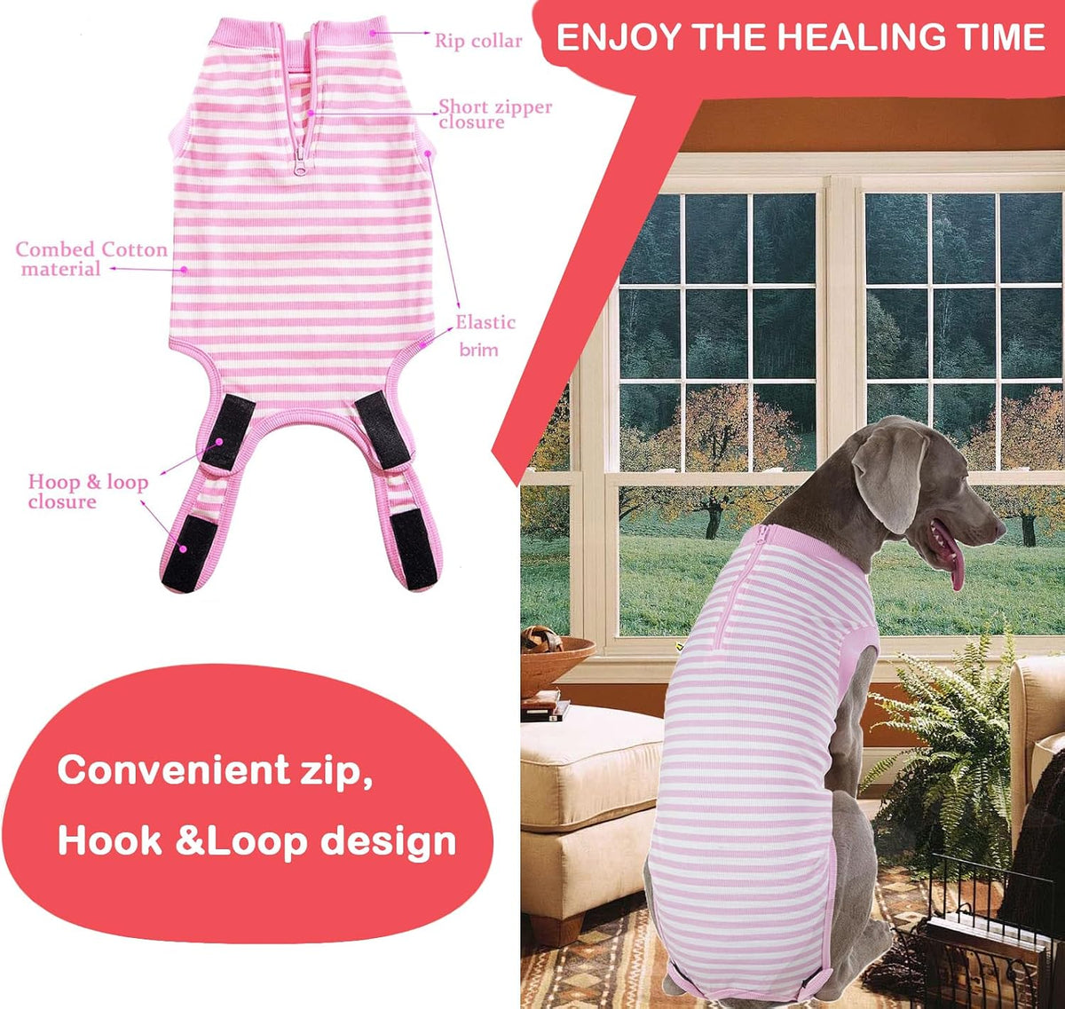 Recovery Suit for Female Dogs, Dog Cone Alternative After Spay