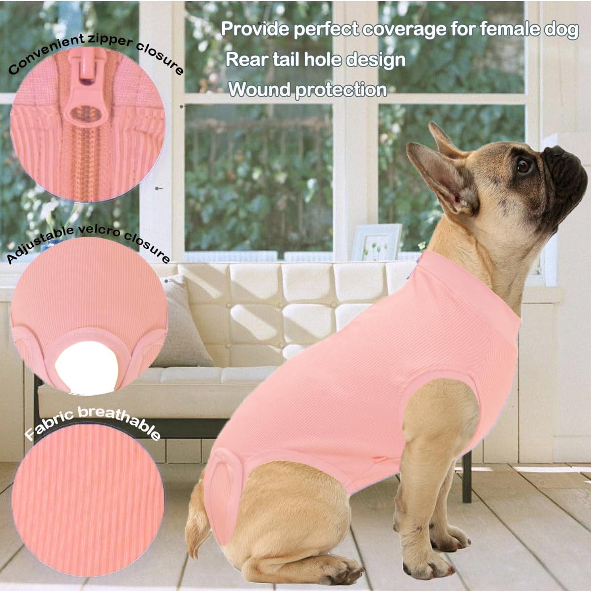Recovery Suit for Female Dogs, Dog Cone Alternative After Spay
