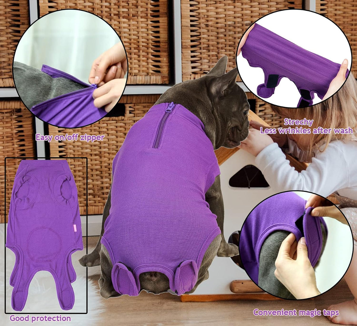 Recovery Suit for Female Dogs, Dog Cone Alternative After Spay