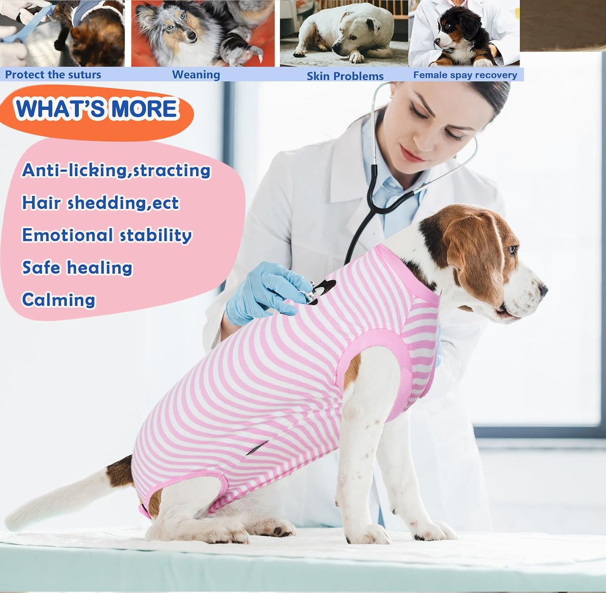 Recovery Suit for Female Dogs, Dog Cone Alternative After Spay