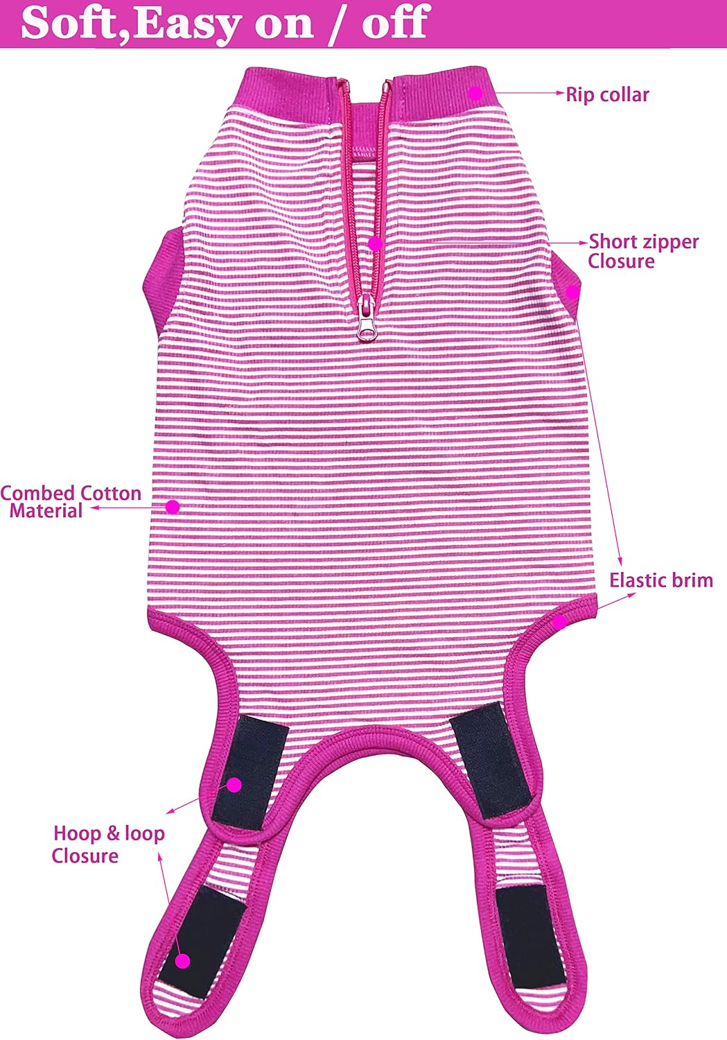 Recovery Suit for Female Dogs, Dog Cone Alternative After Spay