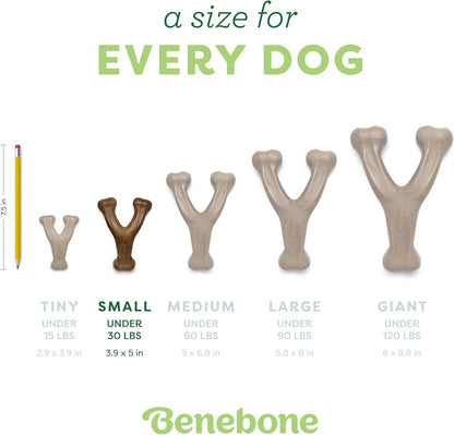 Wishbone Dog Chew Toy for Aggressive Chewers, Real Bacon, Medium