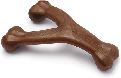 Wishbone Dog Chew Toy for Aggressive Chewers, Real Bacon, Medium