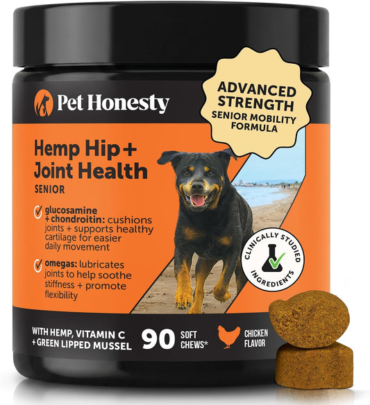 Vet Recommended Hip and Joint Supplement for Dogs, 90 Count