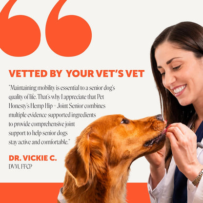 Vet Recommended Hip and Joint Supplement for Dogs, 90 Count