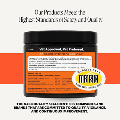 Vet Recommended Hip and Joint Supplement for Dogs, 90 Count