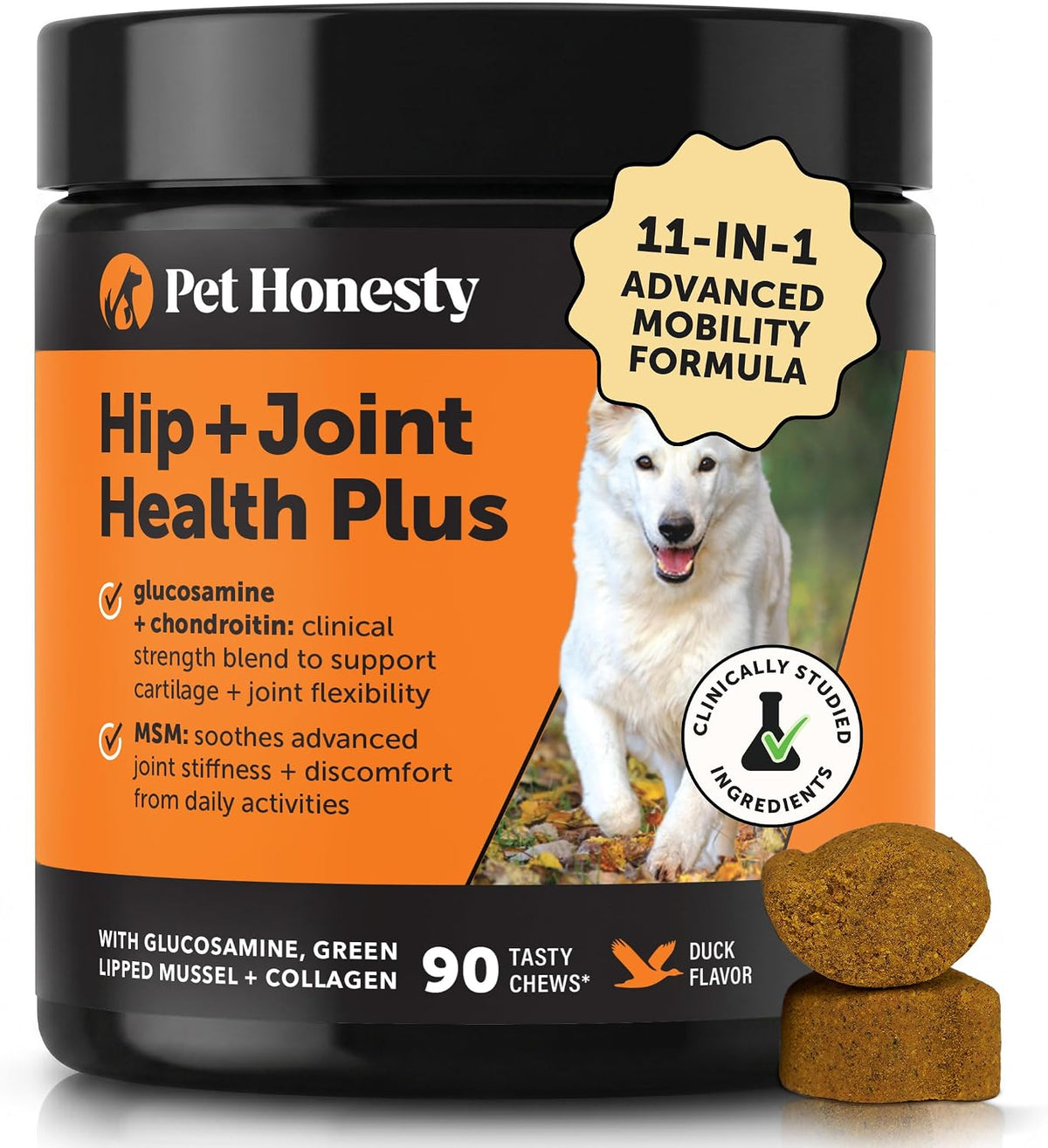 Vet Recommended Hip and Joint Supplement for Dogs, 90 Count