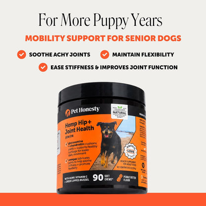 Vet Recommended Hip and Joint Supplement for Dogs, 90 Count