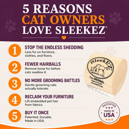 Dog Brush for Shedding | Patented Deshedding Dog Brush | Pet Hair Remover for Short, Medium & Long Coats | Made in USA | 5 Inch
