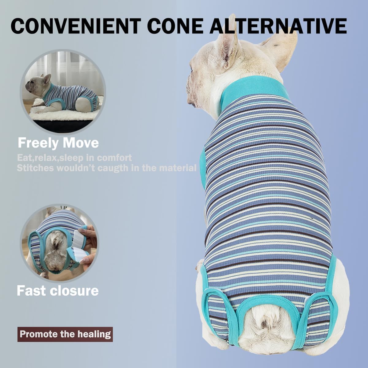 Sebdtico Recovery Suit for Dogs,Dog Surgery Suit Female Spay,Soft Dog Onesie for Surgery Female,Dog Cone Alternative Surgical Recovery Suit Female,Abdominal Wounds Licking Anti Suit for Dogs