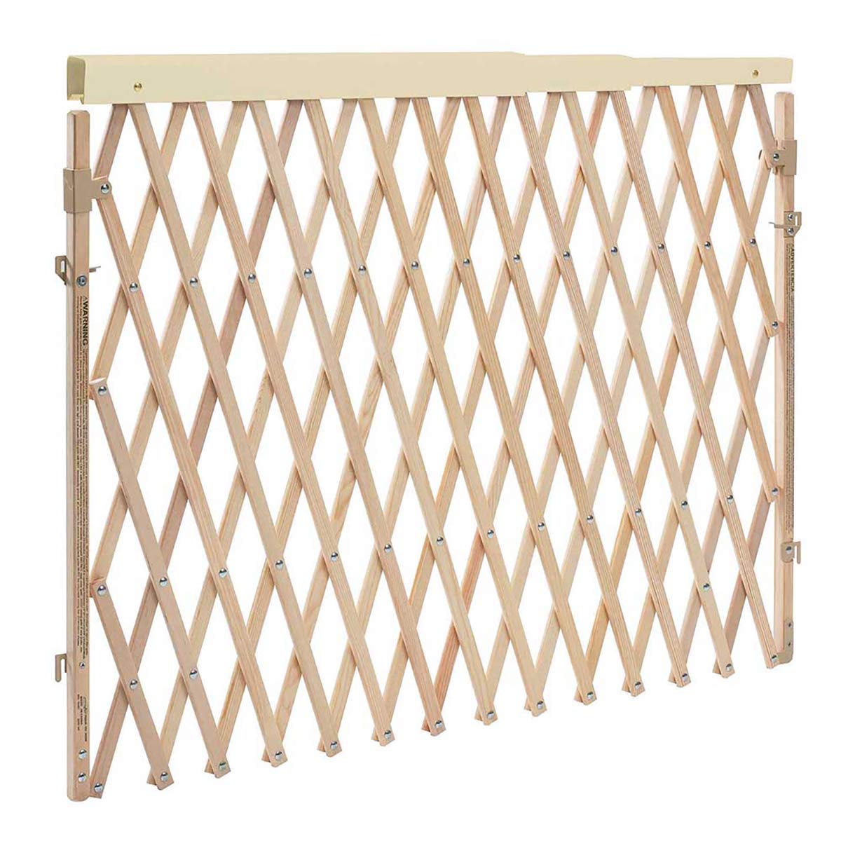 Expansion Walk-Thru Room Divider Baby Gate (Natural Wood)