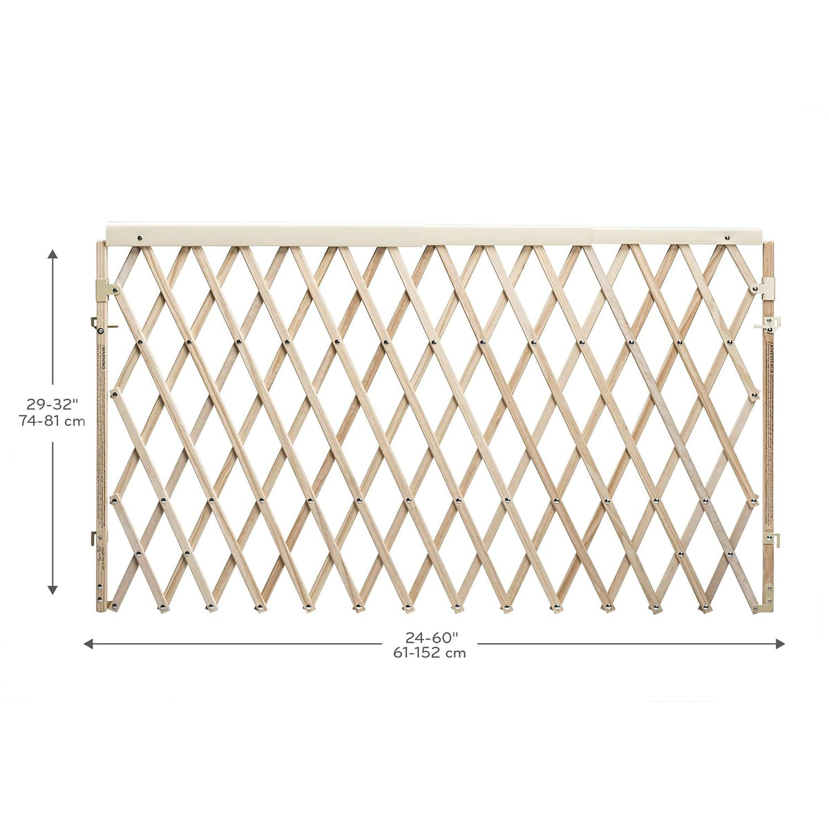Expansion Walk-Thru Room Divider Baby Gate (Natural Wood)