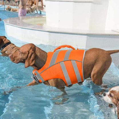 Reflective Dog Life Jacket, Dog Life Vest for Swimming Boating