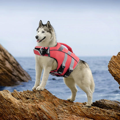 Reflective Dog Life Jacket, Dog Life Vest for Swimming Boating