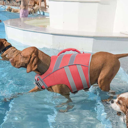Reflective Dog Life Jacket, Dog Life Vest for Swimming Boating