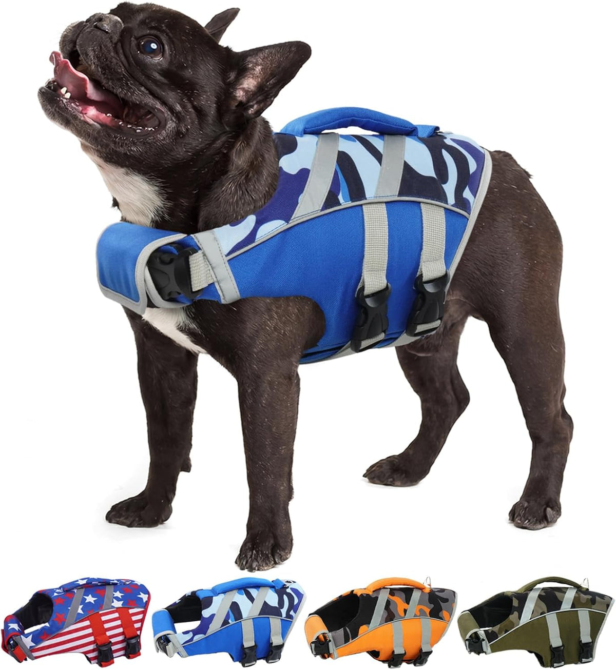 Reflective Dog Life Jacket, Dog Life Vest for Swimming Boating