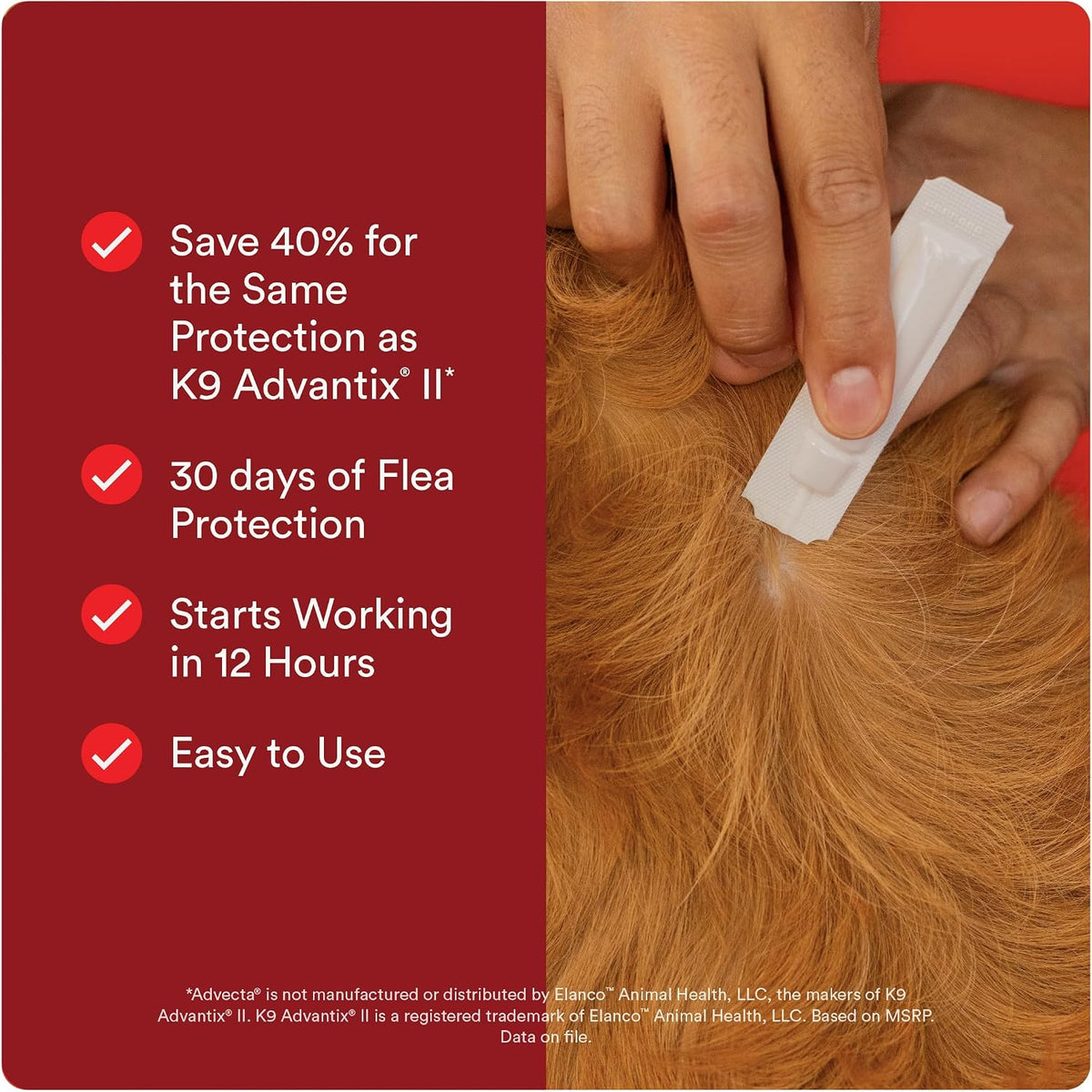 Ultra Flea and Tick Topical for Dogs 4-10 lbs, 2-Mo Supply