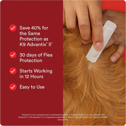 Ultra Flea and Tick Topical for Dogs 4-10 lbs, 2-Mo Supply