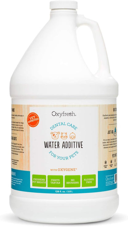 Premium Pet Dental Care Solution Pet Water Additive: Best Way to Eliminate Bad Dog Breath and Cat Bad Breath - Fights Tartar & Plaque - So Easy, Just Add to Water! Vet Recommended 16 oz.
