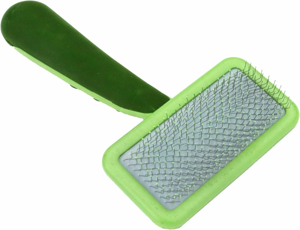 Safari Dog Soft Slicker Brush - Dog Grooming Brush for Shedding - for Dogs with Short, Medium and Long Hair - Small - 6.5" x 2.5"
