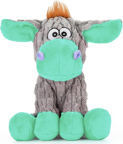Plush Chew Toys for Large Dogs, Tough Crinkle Stuffed Animal Squeaky Interactive Toys for Small Medium Large Dogs, Keep Them Busy, Big Pet Toys