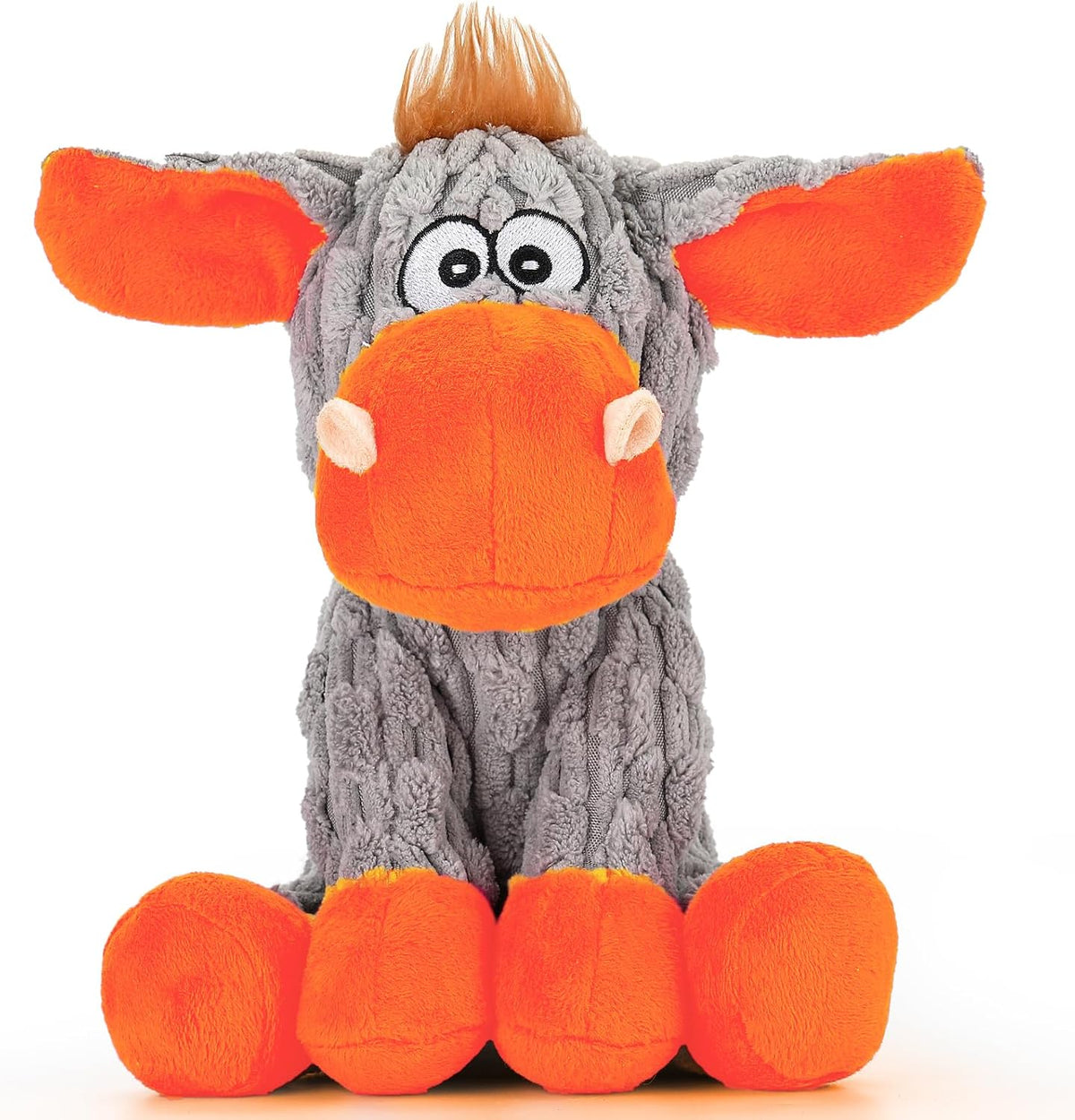 Plush Chew Toys for Large Dogs, Tough Crinkle Stuffed Animal Squeaky Interactive Toys for Small Medium Large Dogs, Keep Them Busy, Big Pet Toys