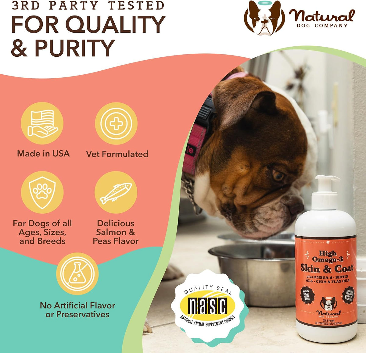 Liquid Glucosamine Hip & Joint Oil for Dogs, 16 oz, Extra Strength Cartilage & Joint Support, Helps Mobility and Eases Occasional Stiffness, Dog Vitamins & Supplements