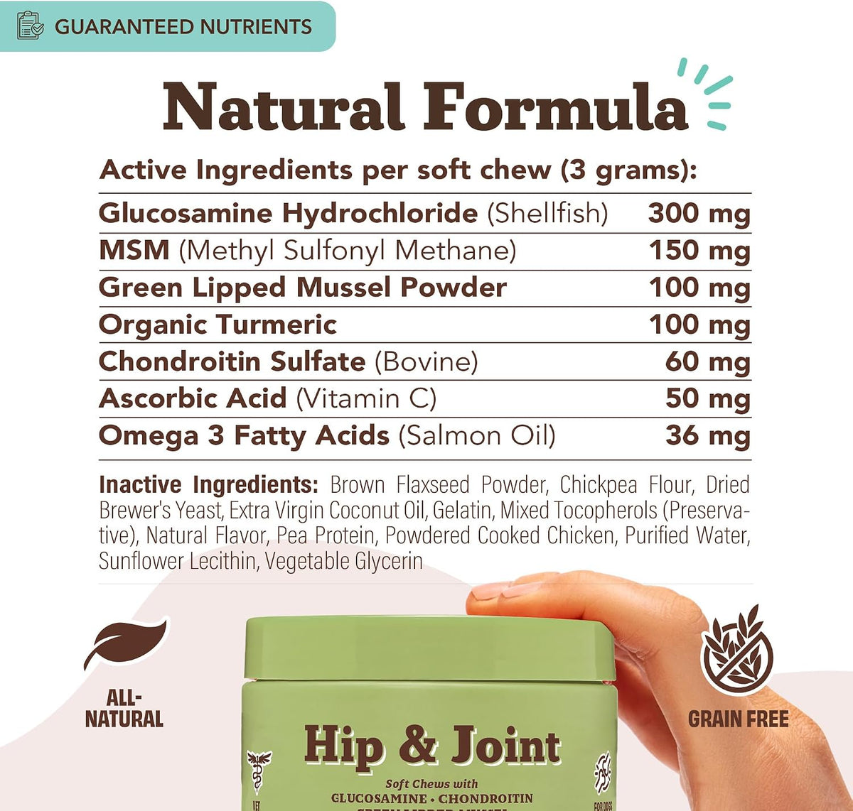 Liquid Glucosamine Hip & Joint Oil for Dogs, 16 oz, Extra Strength Cartilage & Joint Support, Helps Mobility and Eases Occasional Stiffness, Dog Vitamins & Supplements