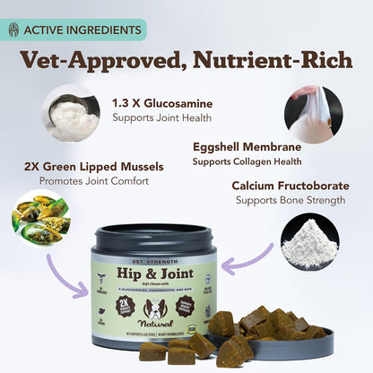 Liquid Glucosamine Hip & Joint Oil for Dogs, 16 oz, Extra Strength Cartilage & Joint Support, Helps Mobility and Eases Occasional Stiffness, Dog Vitamins & Supplements