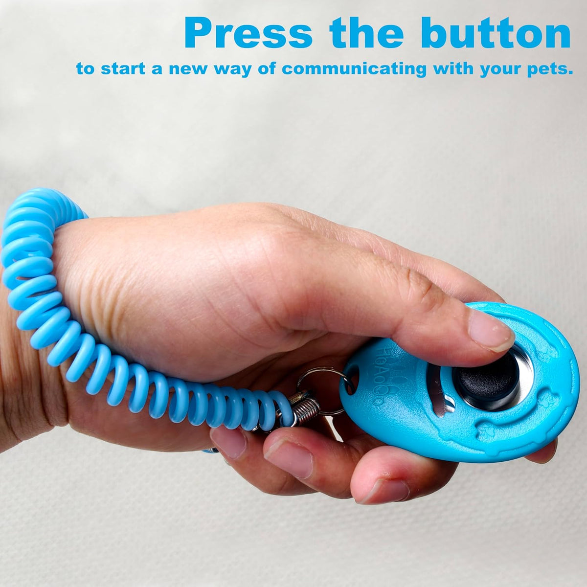 Dog Training Clicker with Sring Wrist and Keyring - Pet Dog Training Clickers for Puppy, Cat, Potty, Bird, Horse, Pet, Trainer Training Tools, Behavior Aids