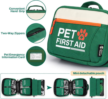 Dog First Aid Kit, Pet Emergency Kit for Daily & Wound Care