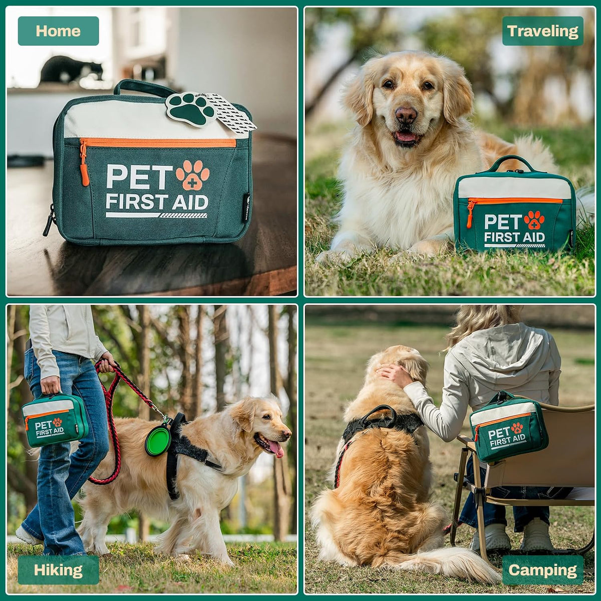 Dog First Aid Kit, Pet Emergency Kit for Daily & Wound Care
