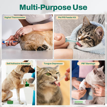 Dog First Aid Kit, Pet Emergency Kit for Daily & Wound Care