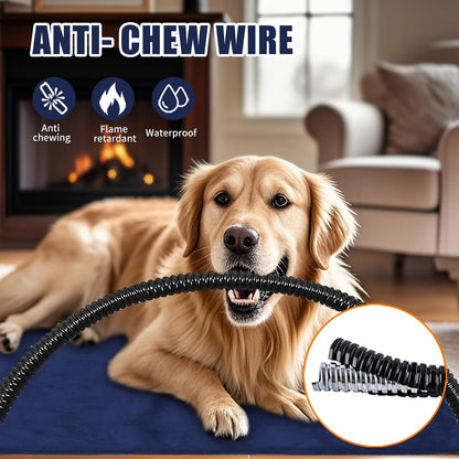 70x40CM Pet Heating Pad with Chew Resistant Cord for Cat and Dog