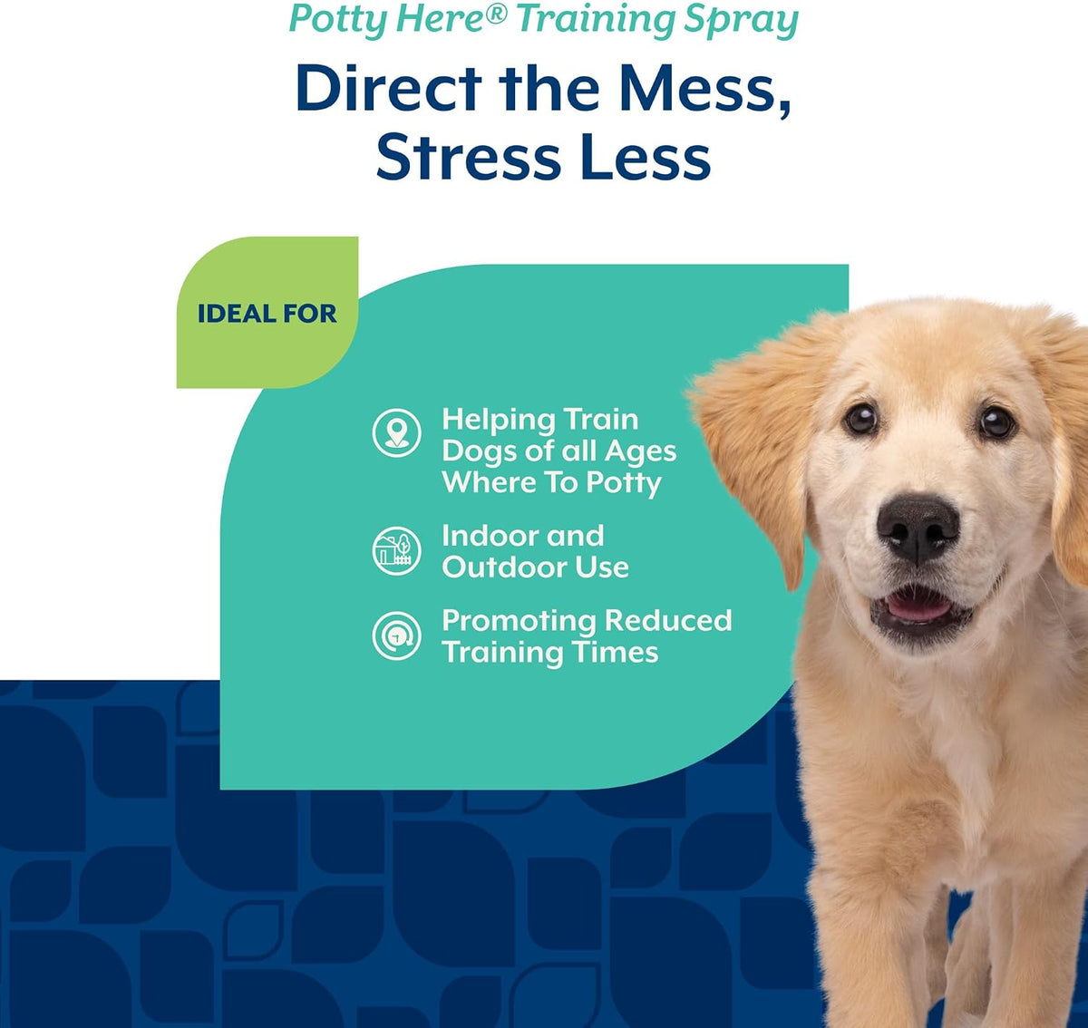 Potty Here Training Aid Spray for Puppies and Dogs - 32 oz