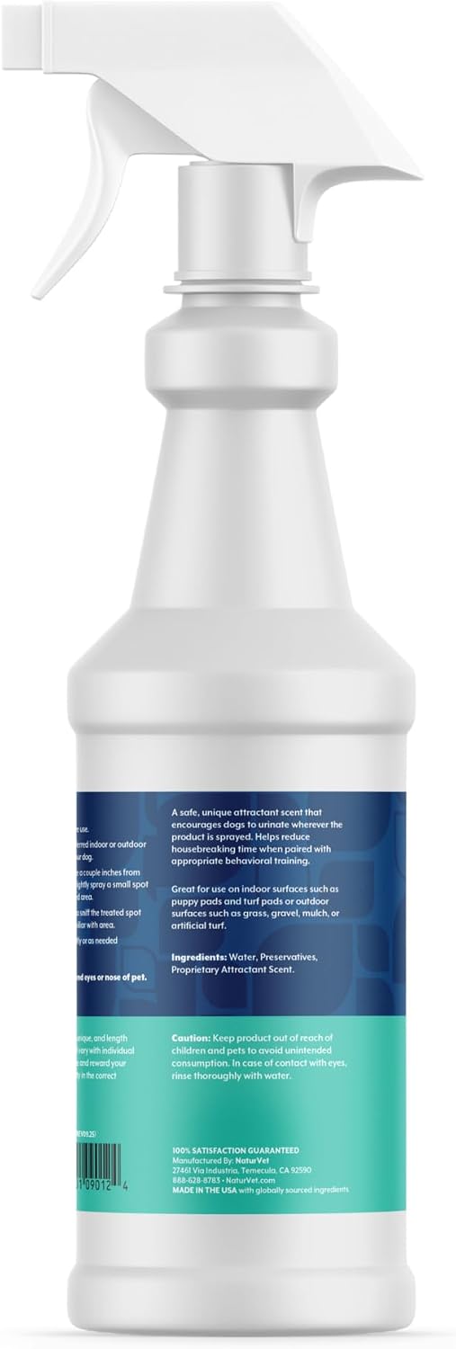 Potty Here Training Aid Spray for Puppies and Dogs - 32 oz