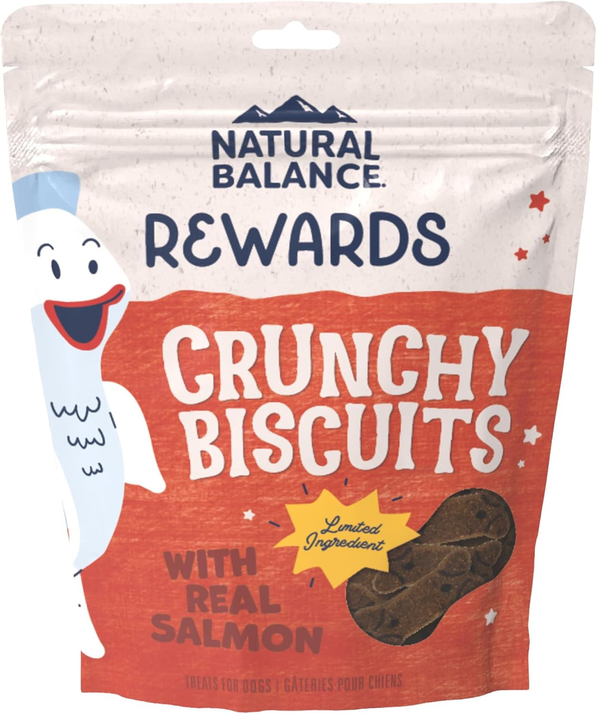 Rewards, Crunchy Biscuits, Salmon, 14 oz