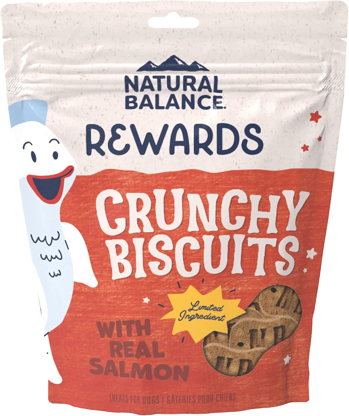 Rewards, Crunchy Biscuits, Salmon, 14 oz