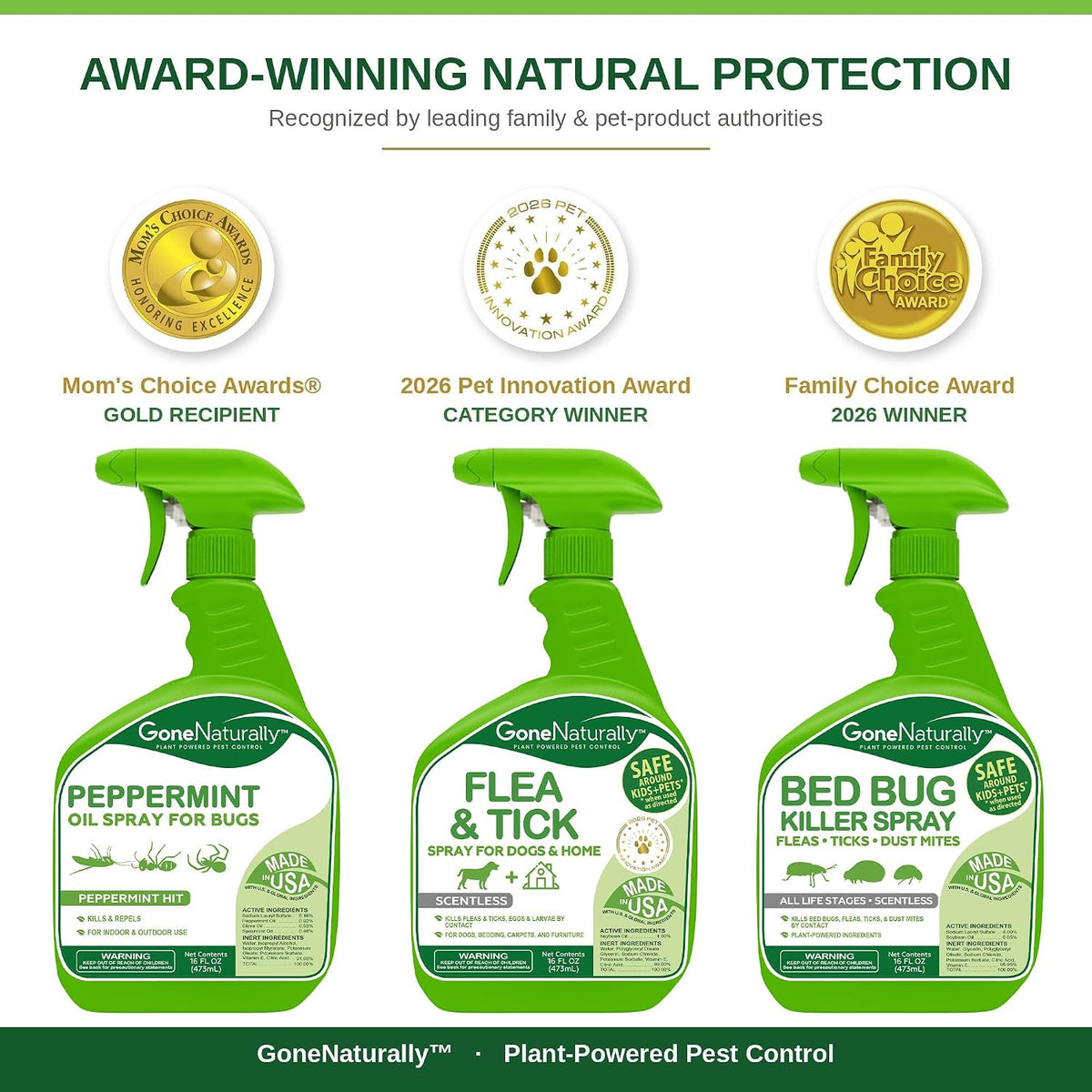 Flea and Tick Spray for Dogs & Home – Scentless Dog Flea Spray for Home, Carpets & Furniture – No Essential Oils – Kills Fleas, Ticks, Eggs & Larvae on Bedding & Direct on Fur (16oz)