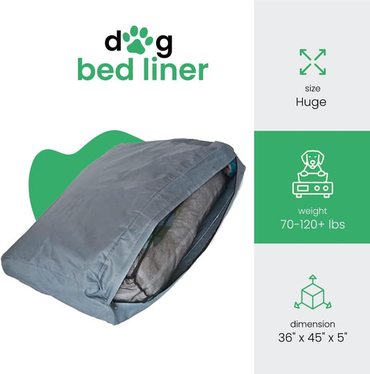 Dog Bed Liner, Water-Resistant Liner, Washable, 36"x45"x4.75"