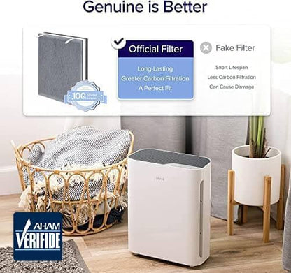 Vital 100S-P Air Purifier Pet Allergy Replacement Filter, Genuine Filter, Supports HEPA Sleep Mode, Activated Carbon, Removes Pet Dander, Smoke, Allergens, Vital 100S-RF-PA, Yellow