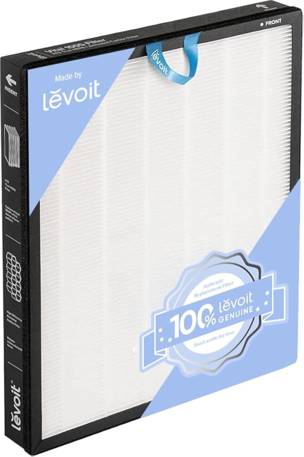 Vital 100S-P Air Purifier Pet Allergy Replacement Filter, Genuine Filter, Supports HEPA Sleep Mode, Activated Carbon, Removes Pet Dander, Smoke, Allergens, Vital 100S-RF-PA, Yellow