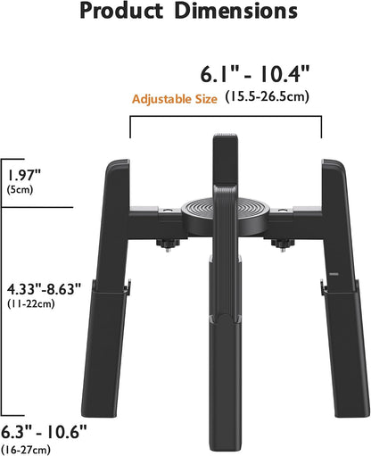 Dog Bowl Stand with Adjustable Height and Width [Stand Only] | Elevated Pet Water & Food Bowl for Medium Dogs, Stable and Anti-Slip Raised Bowl